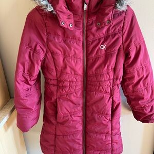 Calvin Klein Kids' Red Puffer Jacket